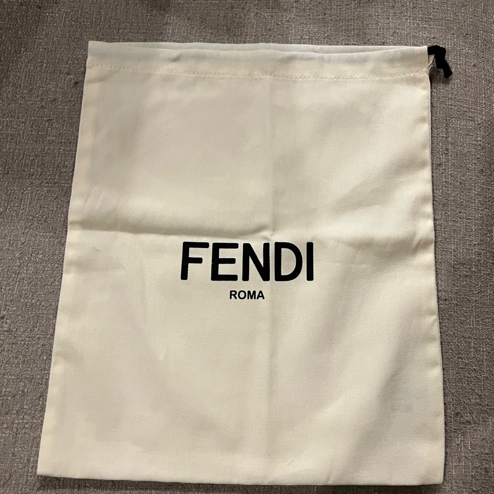 Fendi Cream Drawstring Bag